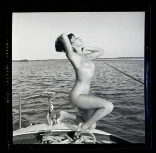 RARE Bettie Page Nude UNPUBLISHED 1954 Camera Negative Bunny Yeager 2