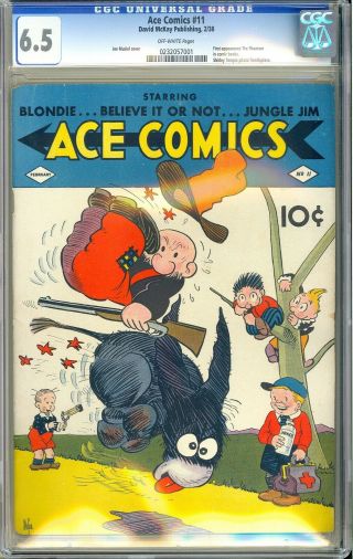Ace Comics 11 RARE 1st App.  The Phantom Pre - Dates Action Comics 1 1938 CGC 6.  5 2