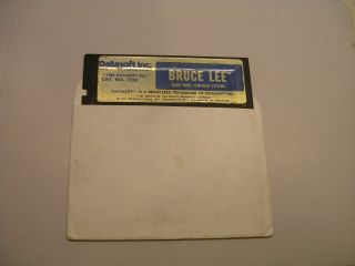 Rare Bruce Lee By Datasoft For Commodore 64/128 And Atari 400/800