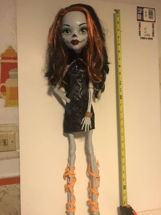 Large 28 " Inch Monster High Doll Rare Ghoul Skelita Calaveras W Changing Eyes