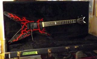 Rare Dean Dimebag Limited 1 Of 1 Motorcycle Art Electric Guitar By Nub Grafix