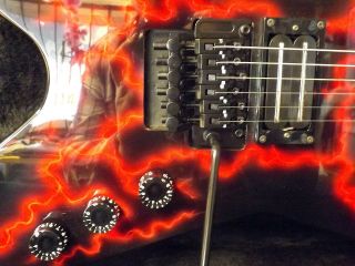 RARE DEAN DIMEBAG LIMITED 1 OF 1 MOTORCYCLE ART ELECTRIC GUITAR BY NUB GRAFIX 3