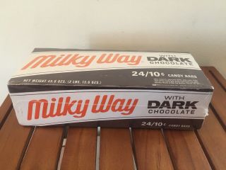 Collector Vintage Milky Way With Dark Chocolate 24/10c Box Rare