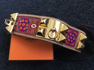 Rare Grail Authentic Hermes Collier De Chien Bracelet Cdc Year Of India
