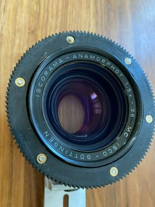 Rare Isco Iscorama Anamorphot 36 1.  5x Anamorphic Lens Cinemascope Adapter Kowa