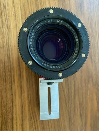RARE ISCO Iscorama Anamorphot 36 1.  5x Anamorphic Lens cinemascope adapter Kowa 2
