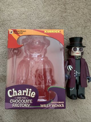 Authentic Medicom Kubrick 400 Willie Wonka Charlie And The Chocolate Factory 2