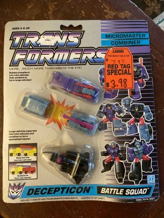 1989 Transformers G1 Decepticon Battle Squad In The Package