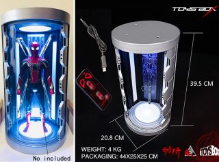1/6 Scale Toysbox Tb088 The Spider Man Hall Of Armor Case Display Box Case Toy