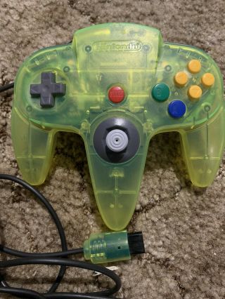 Rare Vintage Oem Nintendo 64 N64 Controller Extreme Green Lime Green