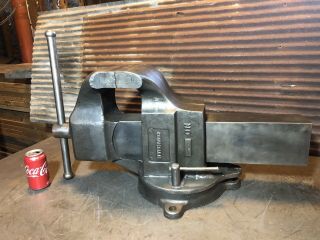 Rare Columbian 8” Industrial Foundry Vise Seller 180 Lbs Giant 15” T