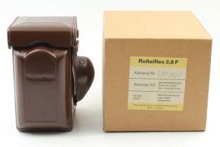 Rare [ Case,  All Box ] Rolleiflex 2.  8f White Face Xenotar Camera Japan