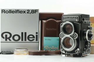 RARE [ CASE,  ALL BOX ] Rolleiflex 2.  8F White Face Xenotar Camera JAPAN 2