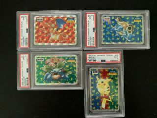 Pokemon Topsun Holofoil Blue Back Complete Set 16 Cards Charizard Psa 9 Rare