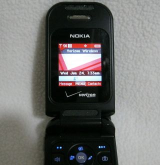 Rare Nokia 6215i Black Verizon Cellular Flip Cell Phone VERY GOOD - 2