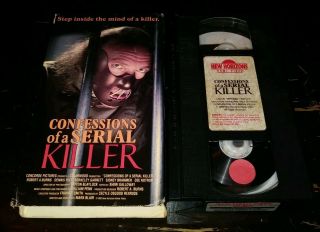 Confessions Of A Serial Killer Vhs Horror Cult Movie Extremely Rare Video Tape
