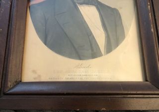 1860 ABRAHAM LINCOLN Election Campaign Poster Civil War Beardless Authentic Rare 2