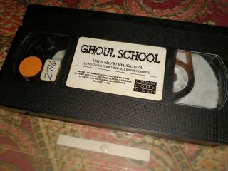 Ghoul School VHS Cinema Home Video Release Rare Rental Horror 2