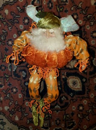 Mark Roberts Pumpkin Fairy Small Rare Orange Santa Vintage Rare