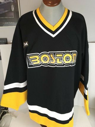 Rare Vintage Boston Ccm Hockey Jersey Size 54