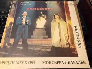 Queen Freddie Mercury Barcelona Orig 1987 Vinyl Lp Russia Import Rare