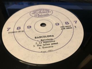 Queen Freddie Mercury Barcelona Orig 1987 Vinyl Lp Russia Import Rare 3