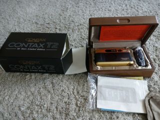 Very Rare Contax T2 Gold 60 Years Anniversary Limited Edition