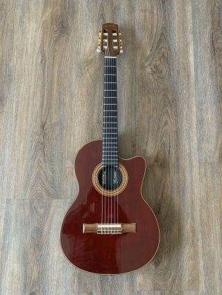 Gibson Chet Atkins Ce Classic Electric - Acoustic Guitar Rare Wine Red