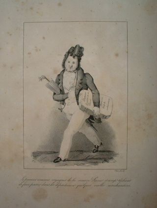 Ang 37 Caricature Rare Chez Aubert 1832 Louis - Philippe Commis Voyageur By Ch.  A