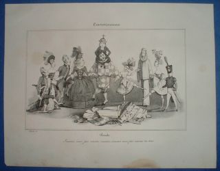 ANG 35 CARICATURE RARE de chez AUBERT 1832 LOUIS - PHILIPPE FAIT SA RONDE by Ch.  A 2