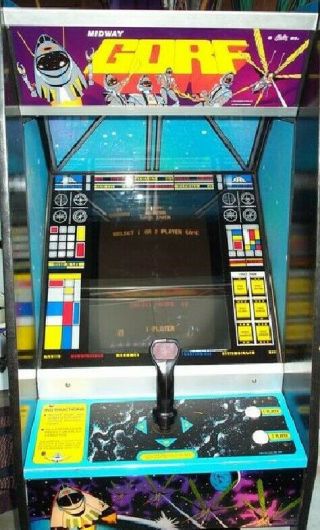 Gorf Arcade Machine By Midway 1981  Rare
