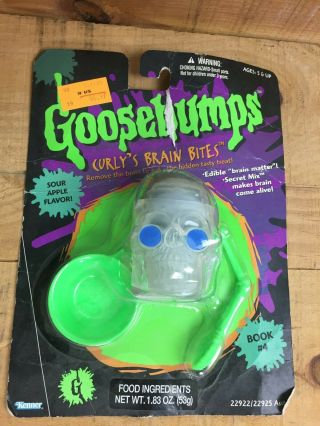 Rare 1996 Goosebumps Kenner Curly’s Brain Bites Toy - Recalled