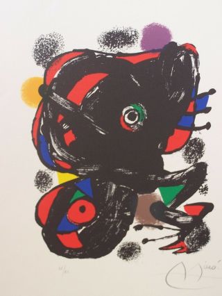 Rare Joan Miro Xxe Siecle (s/n 62/80)