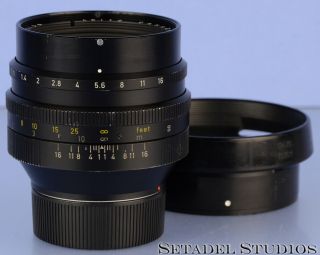 Leica Leitz 50mm Noctilux - M F1 11821 Black 1st V E58 M Lens,  12519 Shade Rare