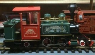 RARE Accucraft Electric Disney World Fort Wilderness Locomotive 3 AND Coach Car 2