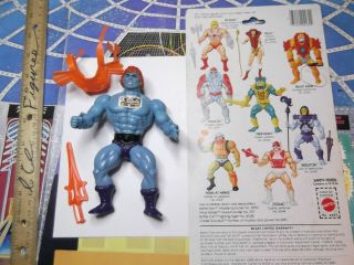 Vintage Masters Of The Universe He - Man Figure,  Faker,  1981 Taiwan,  8 Back Card,