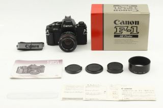 [rare Set Top Mint] Canon F - 1 Ae Finder Body / Fd 50ｍｍ F1.  2 L From Japan