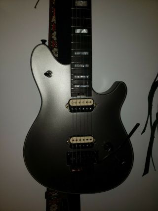 EVH Wolfgang USA Guitar Silver Ebony Fretboard Rare EMS F/S 2