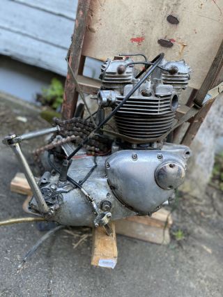 Triumph 650 Engine Complete T120v Bonneville 650cc Rare Stamped Turns Over