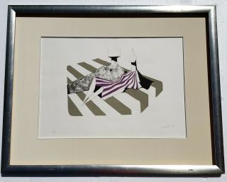 LYNN CHADWICK Homage to PICASSO Rare HAND SIGNED Limited Edition 1972 2