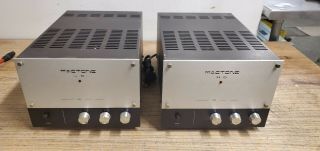 Rare Pair Vintage Mactone M - 5 Otl Mono Tube Amplifier