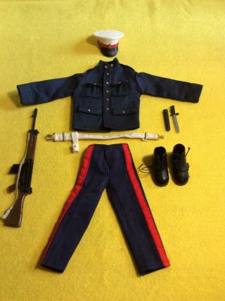 Vintage Action Man Royal Marine Dress Parade Uniform & Accessories