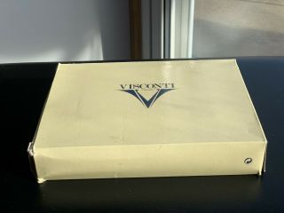 Rare Visconti Skeleton Titanium Limited Edition Fountain Pen Box & Paper