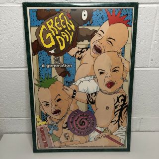 Green Day D Generation Concert Poster Vtg 1997 Fillmore Sf 1st Edition - Rare