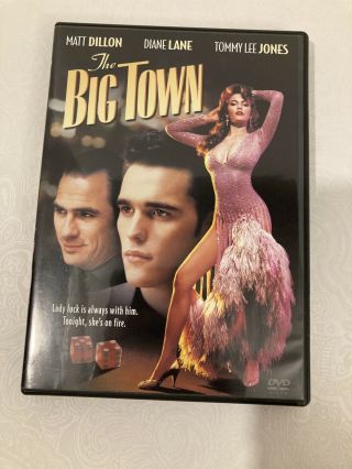 The Big Town (dvd 2004) 1987 Movie Matt Dillon Diane Lane Tommy Lee Jones Rare