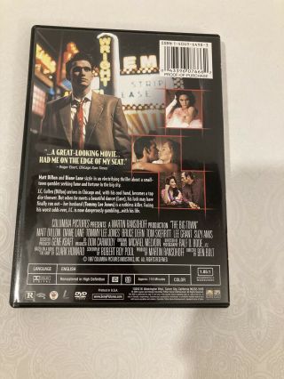 The Big Town (DVD 2004) 1987 Movie Matt Dillon Diane Lane Tommy Lee Jones RARE 2