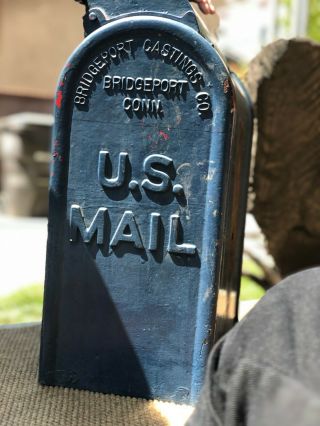 RARE,  Antique Cast Iron U.  S.  Post Office Public Mailbox,  1948 3