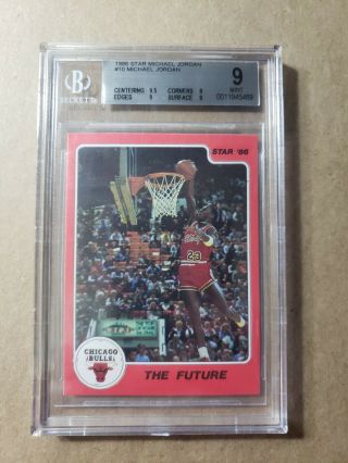 1986 Michael Jordan Star " The Future " 10 Bgs 9 - Rare