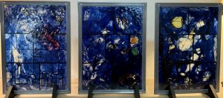 Glassmasters Stained Glass - Marc Chagall’s America Windows - Rare Full Set Of 6