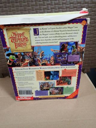 Muppet Treasure Island (PC CD Activision) Big Box complete,  HTF/Rare,  Jim Henson 3